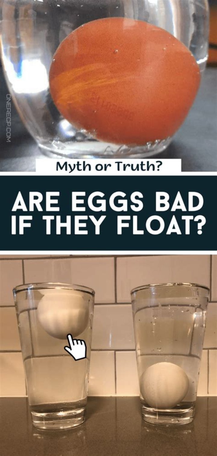 Are eggs bad if they float in water?