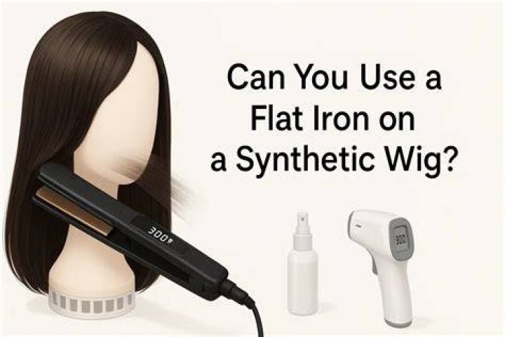 Can I flat iron a synthetic wig?