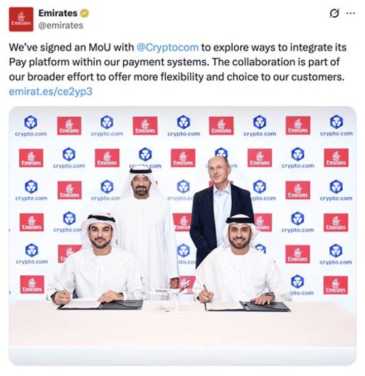 Does Emirates accept cryptocurrency?