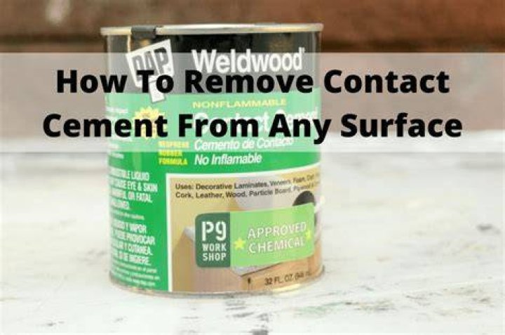 How do you remove contact cement?