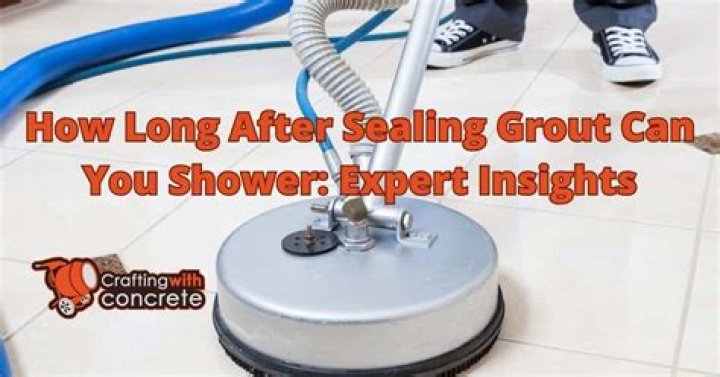How long after sealing can you shower?