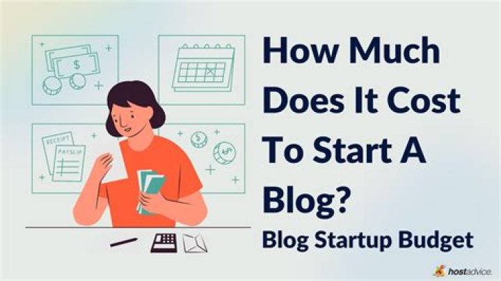 How much does it cost to start blogging?