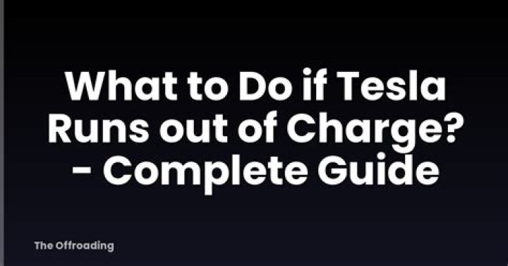 What if your Tesla runs out of charge?